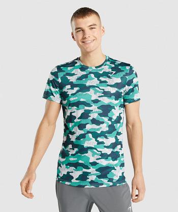 T Shirts Gymshark Arrival Hombre Turquesa | CO 3382HAP